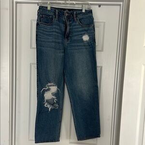 Hollister Women's Distressed Blue Jeans